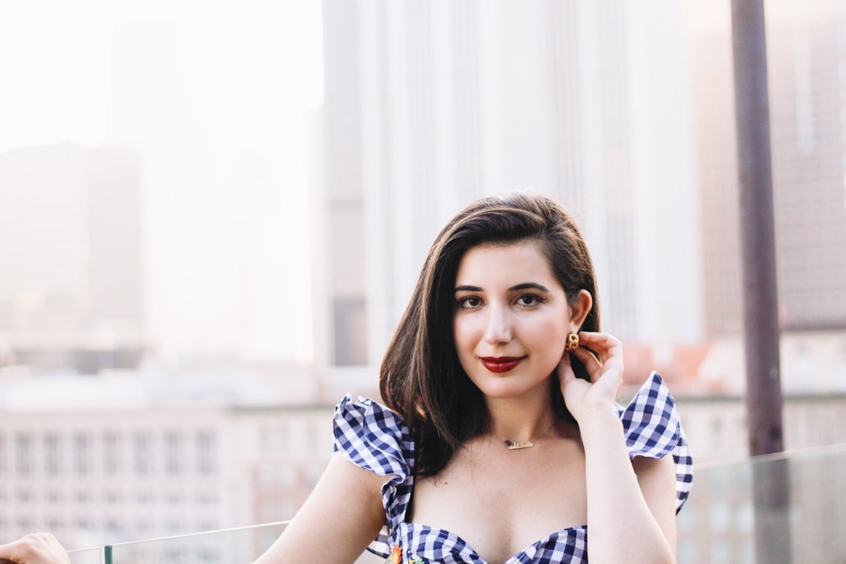 Perch LA, photography, Zara gingham top, fashion blogger