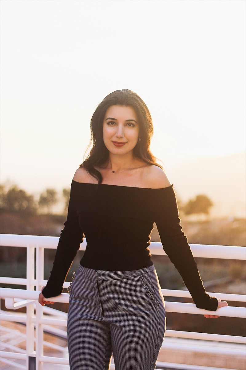 Brandy Melville, Getty Center, Los Angeles, arts and culture, Top LA Photo, LA, fashion, fashion blogger, off the shoulder, gingham, LA fashion, LA street style, photography