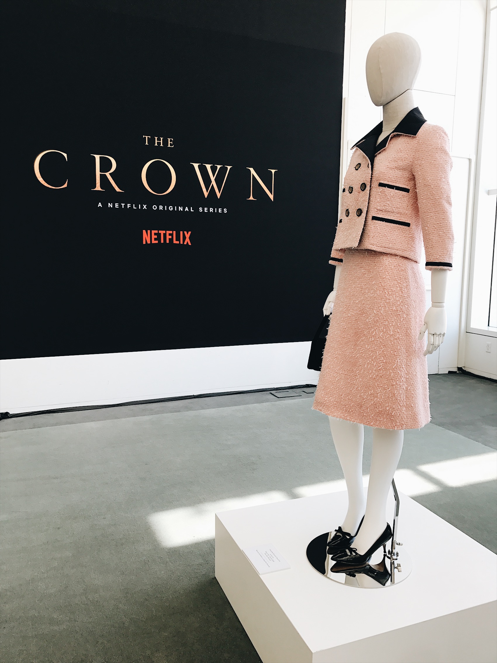 The Crown, Netflix's The Crown, Claire Foy, Matt Smith, Vanessa Kirby, Matthew Goode, Michele Clapton, costume design, Paley Center for Media, Beverly Hills, television costume design, Windsor family, The Royal Family, Gal Meets Glam collection, Louis Vuitton, gingham dress, vintage fashion, fifties fashion, mid-century fashion, forties fashion, lookbook, fashion blogger, red lips, outfit of the day, ootd, summer fashion, museum exhibition, fashion exhibition, Jackie Kennedy, Jackie-O, Jacqueline Kennedy, Queen Elizabeth II, Princess Margaret