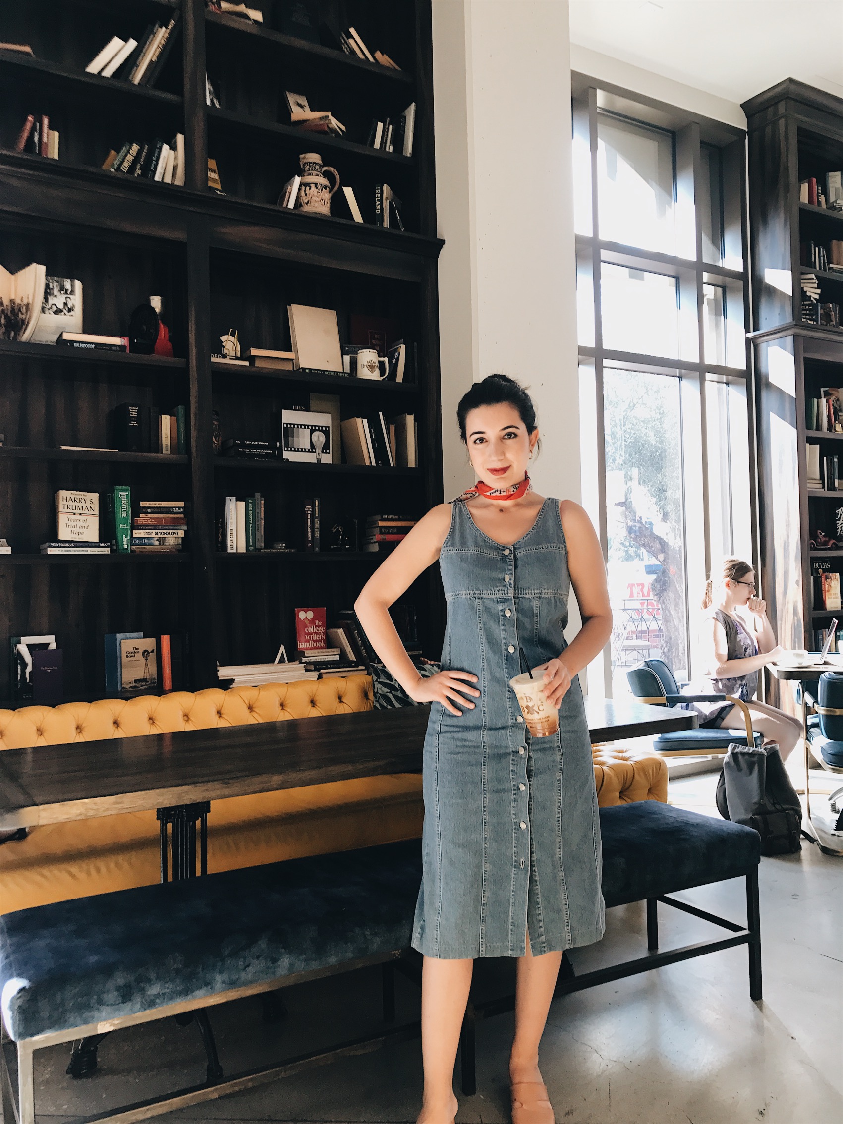 The Butcher The Baker The Cappucino Maker, BBCM Cafe USC, bookish, Los Angeles books, Zara, culottes, black tank top, vintage fashion, fashion blogger, style blogger, book blogger