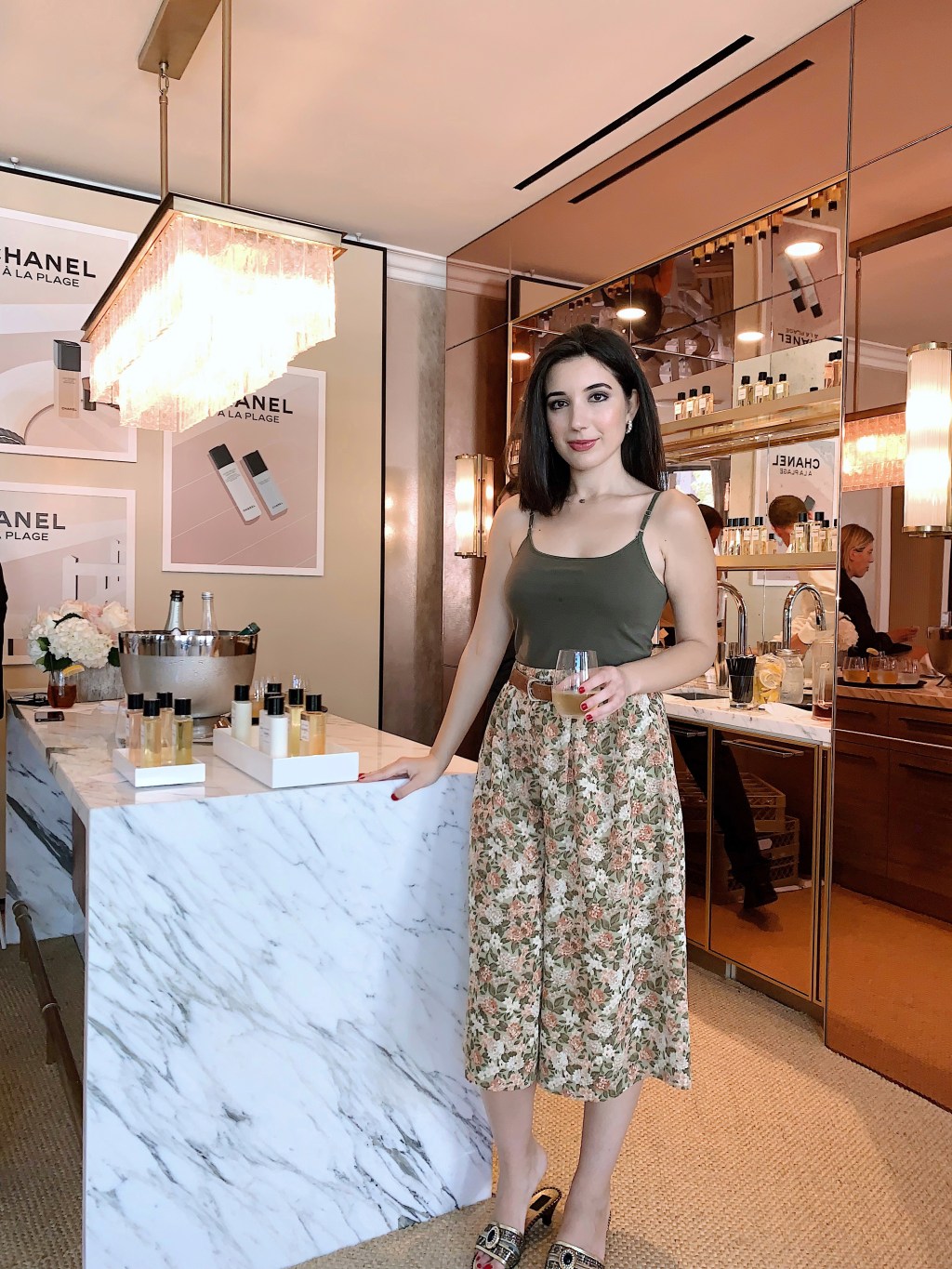 Krischic Attends Chanel ‘À La Plage’ in Palisades Village