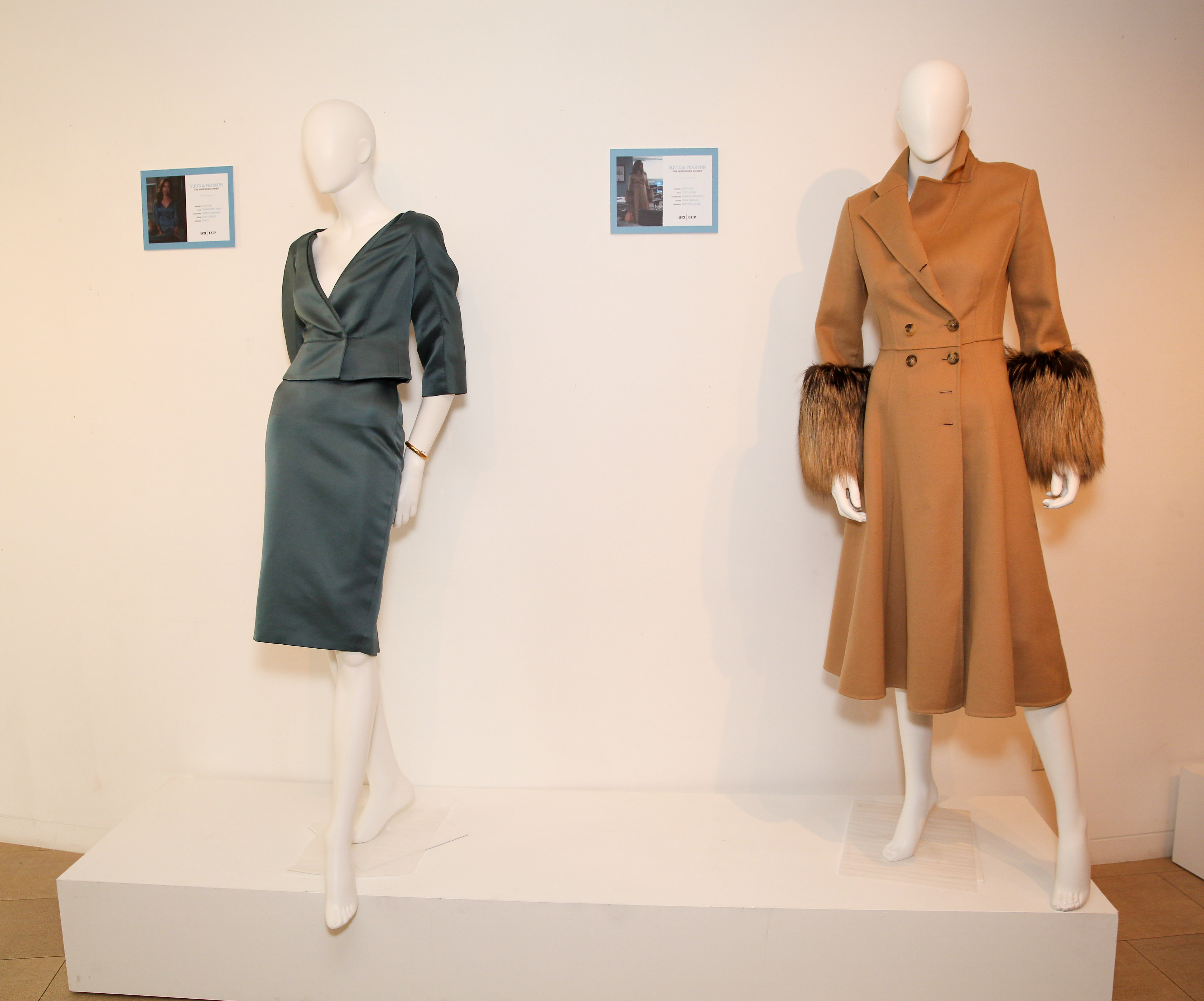 USA Network, Suits, TV costume design, USA Network Suits, fashion news, entertainment news, TV, TV drama, Ralph Lauren, Gucci, Michael Kors, Nina Ricci, Dior suit, exhibition, fashion exhibit, Beverly Hills, Meghan Markle, Rachel Zane, Gina Torres, Jessica Pearson, Pearson, Donna Paulsen, Sarah Rafferty, Jolie Andreatta, Rene Reyes