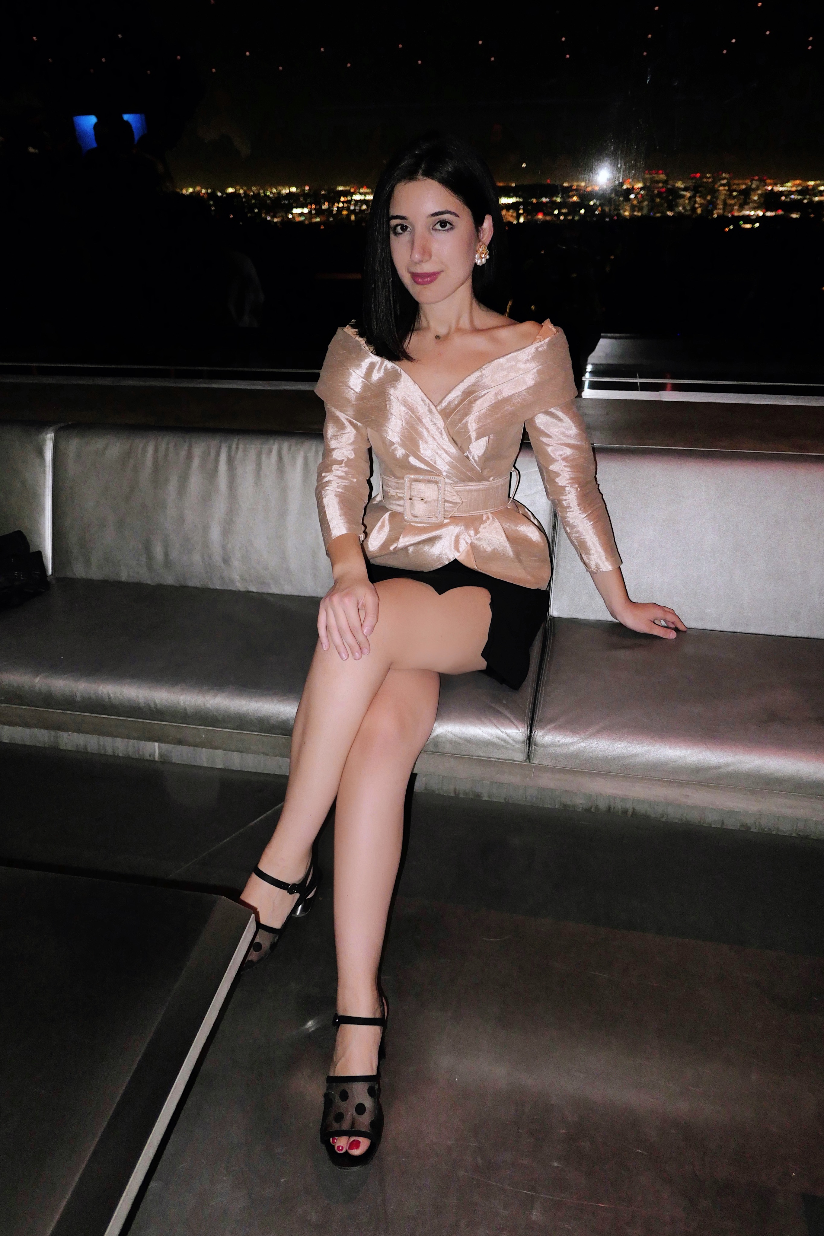 Swarovski, Swarovski archives, Swarovski crystals, fashion party, outfit of the night, fashion blogger, LA blogger, event, entertainment event, about last night, off the shoulder top, vintage top, retro fashion, accessories, royal fashion, lookbook, ootn, black skirt, vintage jewelry, gold jewelry, fashion advice, dress code, cocktail party outfit, fall fashion