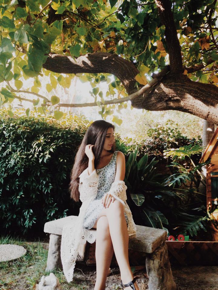 new year, new decade, 10 year challenge, fashion, personal style, fashion blogger, self reflection, self growth, what I wore, wardrobe choices, bohemian fashion, crochet cardigan, floral dress