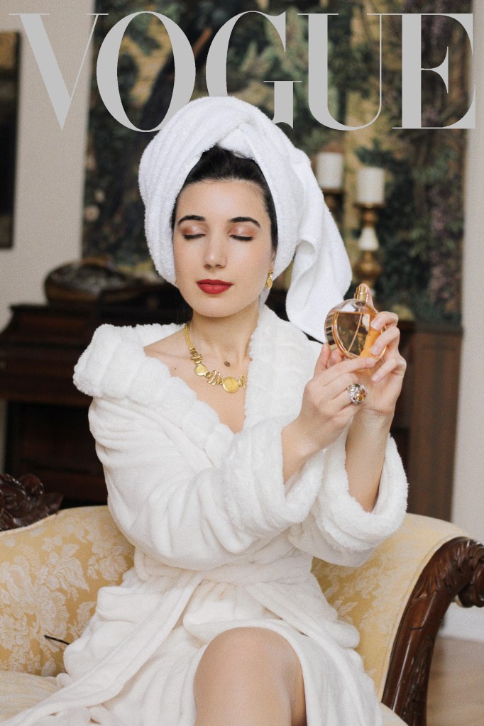 Vogue, Vogue challenge, Vogue cover, cover star, fashion, style, high fashion, fashion editorial, fashion blogger, couture fashion, Vogue Magazine, fashion diversity, vintage fashion, ootd magazine, fashion fury, style diary, self care, Chanel perfume, gold vintage jewelry, vintage style, Sophia Loren, style inspiration, luxury beauty