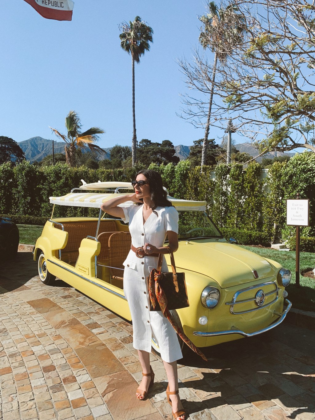Dior, Dior Pop-up Rosewood Miramar, Rosewood Miramar Beach, Montecito, Santa Barbara, Meghan Markle, Karen Millen, summer fashion, summer 2021, Louis Vuitton, silk scarf, beach fashion, Grace Kelly, Grace Kelly style, American Riviera