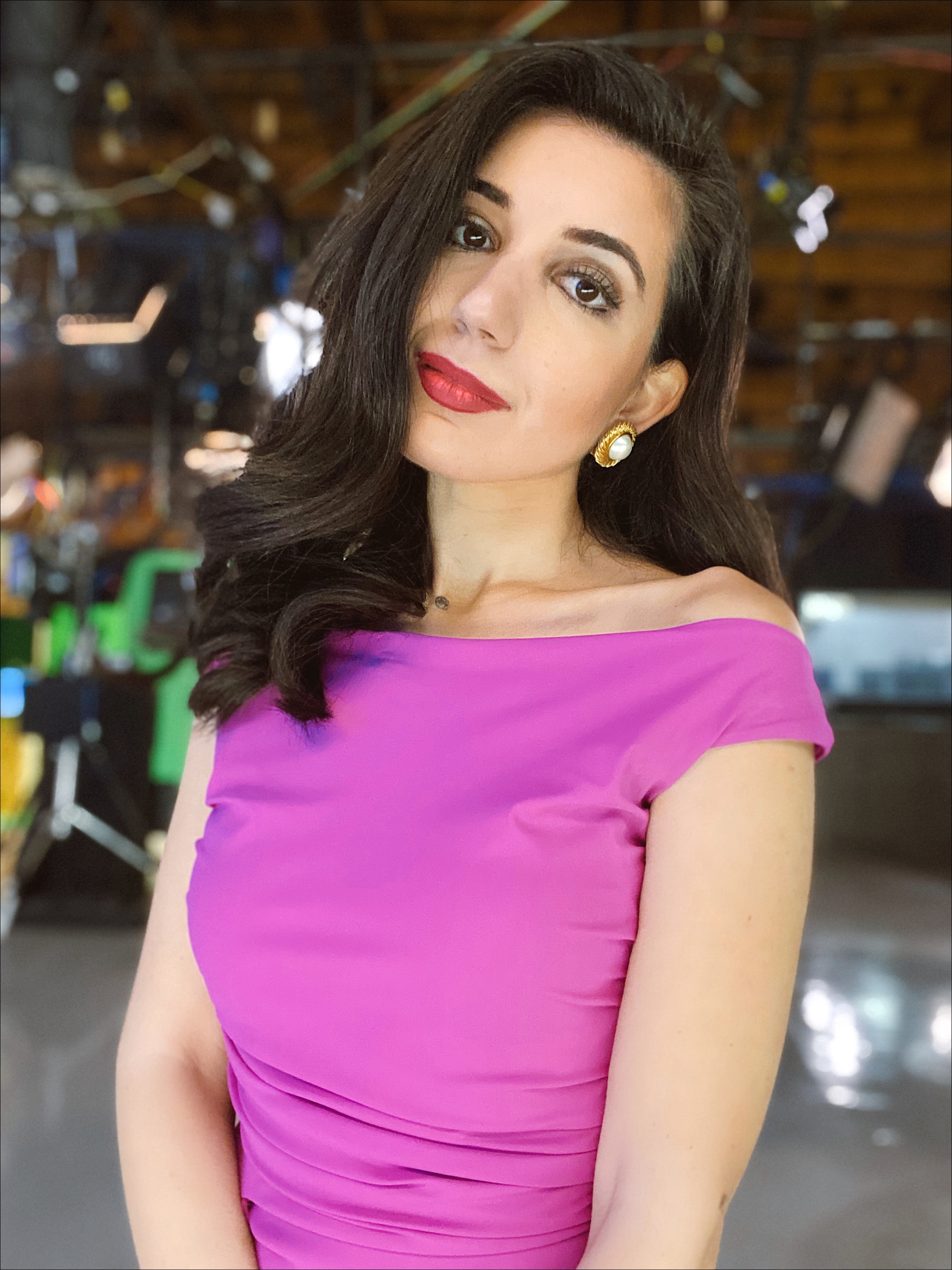 Chiara Boni La Petite Robe, pink dress, Workwear, what I wear to work, how to wear, professional style, chic workwear, work outfit, office style, work dress, office fashion, TV news, news anchor, anchor style, reporter, newsgirl, TV host, TV News style